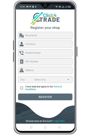 Click4Trade is a B2B Trading Application.